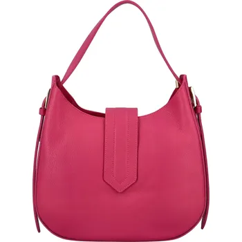Kabelka Nadčasová kožená kabelka do ruky Elegantico, fuchsiová