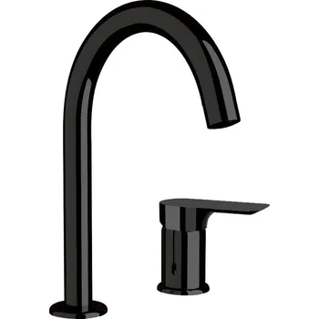 Vodovodní baterie Umyvadlová 2-otvorová baterie FONTI 5714 - černá matná BAREL5714 + slevový kód, + prodloužená záruka