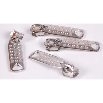 Zip Jezdec nearetační 5mm stříbrný s kolečky