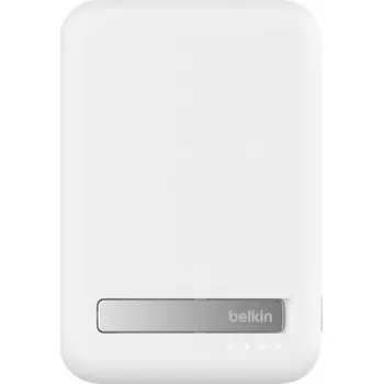 Belkin BOOST CHARGE™ Qi2 Magnetická Bezdrátová PowerBanka se stojánkem, 8000mAh, 15W, bílá