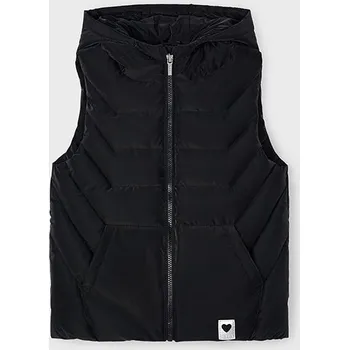 Dívčí mikina Mayoral prošívaná vesta 4366 barva: černá, Rozměr: 98