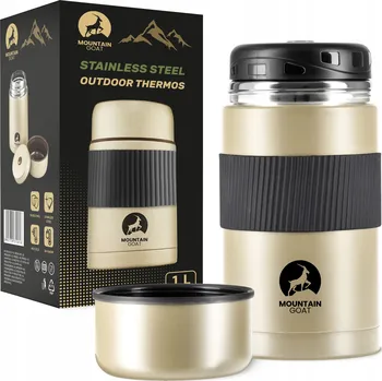 Termoska MOUNTAIN GOAT VELKÁ TERMOSKA NA JÍDLO 1000 ml zlatá