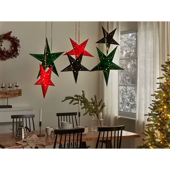 Vánoční dekorace Beliani MOTTI 45 cm Černá 2 ks