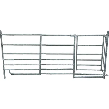 Panel manipulační ohrady pro ovce s brankou, 0,9x2,75m - 7 trubek