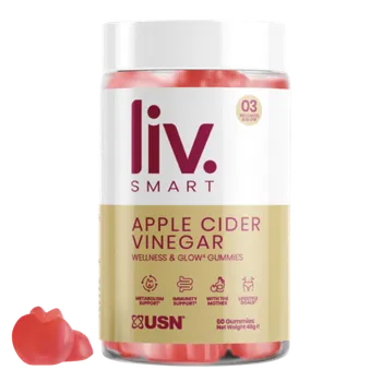 Zdraví USN LivSMART Apple Cider (jablečný ocet) Gummies - 60 želé