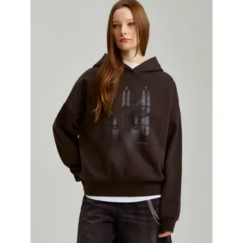 Pánská móda Mikina s potiskem - L - House - tmavošedý - 873DO-90X