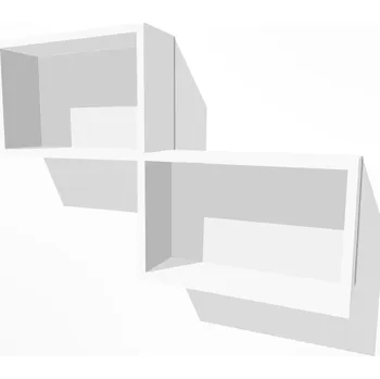 police Nabytekmorava Nástěnná police Alfa 43 barva lamina: bílá