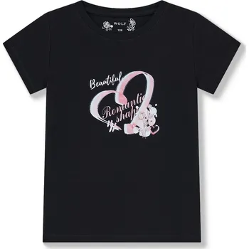 Dívčí tričko Dívčí tričko Wolf S2511B černé