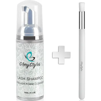 Umělé řasy Sada šampon na řasy a štětec GloryStyles