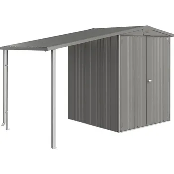 Zahradní domek Biohort Europa- postranní střecha- 4 barvy Barva: Šedý křemen metalíza, Velikost: 3- 244 x 156 42012