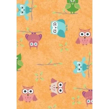 Koberec Kusový koberec SOVIČKA 5248 žlutá Rozměr: 100x160 cm