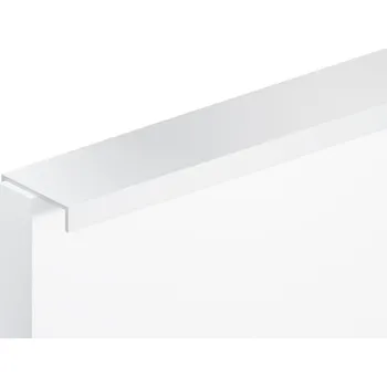 Nábytkové kování NÁBYTKOVÁ ÚCHYTKA NAKLÁDACÍ OKRAJOVÝ UM-490 L-160 BÍLÝ