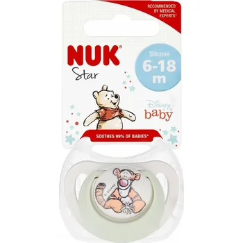 dudlíky Dudlík NUK anatomický silikon 6 m +