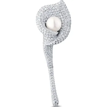 Brož JwL Luxury Pearls Třpytivá brož 2v1 Květina Kala JL0816 + 2 měsíce na vrácení zboží
