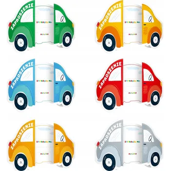 Pozvánka Pozvánky "Auta - stavba", PartyPal, 6 ks