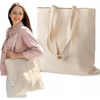 Nákupní taška Bavlněná taška Allbag béžová 38x42 cm 145 g/m2