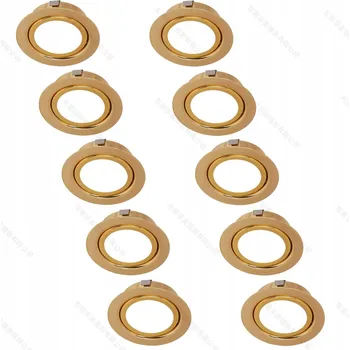 Bodové svítidlo HCFEI Sada 3 vestavných LED reflektorů 230 V 3 W, stříbrná broušená,