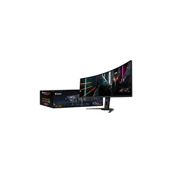 Monitor GIGABYTE LCD - 49" Gaming monitor AORUS CO49DQ, OLED, 5120 x 1440 DQHD 32:9, 144Hz, 1.5M:1, 250cd/m2, 0.03ms, 2xHDMI, 1x