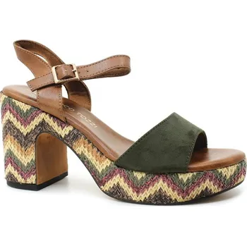 Dámské sandále MARCO TOZZI 2-28008-42 khaki comb, dámské sandály vel.41