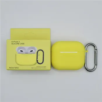 Příslušenství pro sluchátka Jednobarevný obal s karabinou pro AirPods 3 Barva: Mellow Yellow