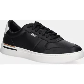 Pánské tenisky Kožené tenisky BOSS Clint černá barva, 50542538 50542538.001 99X, EUR 41