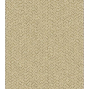 Tapeta Zambaiti Parati Luxusní vliesová tapeta na zeď, béžová, imitace rohože, Z57722, Architexture 2, Zambaiti Parati, velikost 10,05 x 0,53 m