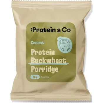 Sportovní výživa Protein a Co Proteinová pohanková kaše 80 g Příchuť: kokos