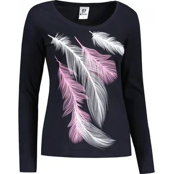 Dámské tričko Dámské triko s dlouhým rukávem ALTISPORT CARRYOVER ALW112169 NÁMOŘNÍ MODRÁ L