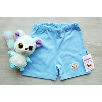 AMÁLKA Bavlněné modré kraťasy Velikost: 92-98