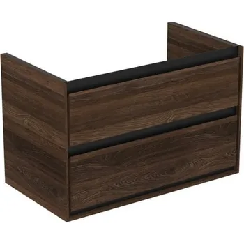 Nábytek Koupelnová skříňka pod umyvadlo Ideal Standard Connect Air 80x51,7x44 cm vlašský ořech mat R0474NE