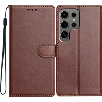 Pouzdro na mobilní telefon Clots knížkové pouzdro na Samsung Galaxy S25 Ultra - hnědé