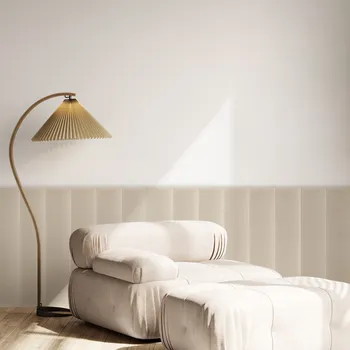 Obklad Sametový čalouněný panel - Obdélník - 60x15cm Krémová