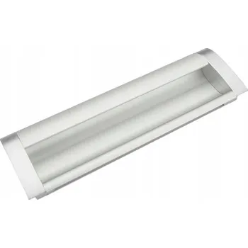 Nábytkové kování Nábytková úchytka zapuštěná stříbrná matná 11 x 4,37 x 16 cm