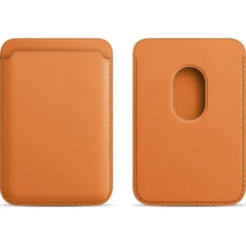 Magsafe magnetická koženková peněženka na telefon Barva: Oranžová