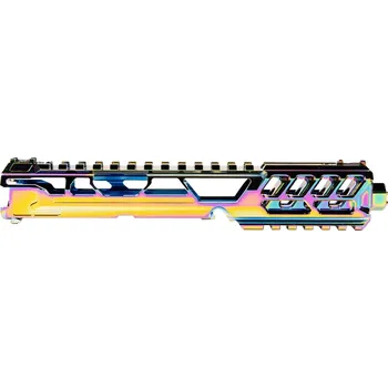 Airsoft CTM TAC CTM FUKU-2 CNC Upper Set V2 pro AAP-01, CUTOUT (dlouhý) - Electroplated Chameleon