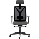 LD Seating Kancelářská židle LEAF 503-SY černošedá s podhlavníkem, skladová
