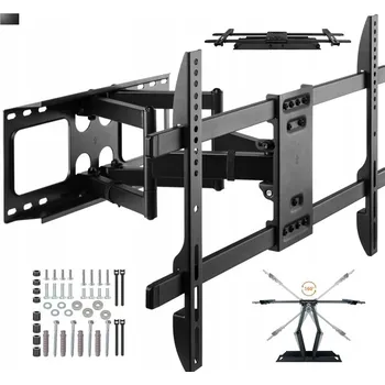Televizní držák OTOČNÝ POHYBLIVÝ DRŽÁK NA TELEVIZI PRO QE75Q60TAU SAMSUNG, SOLIDNÍ NÁSTĚNNÝ