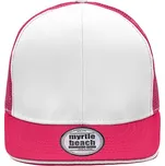 Myrtle beach Unisex kšiltovka MB6635 White-Magenta one size