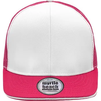 Kšiltovka Myrtle beach Unisex kšiltovka MB6635 White-Magenta one size