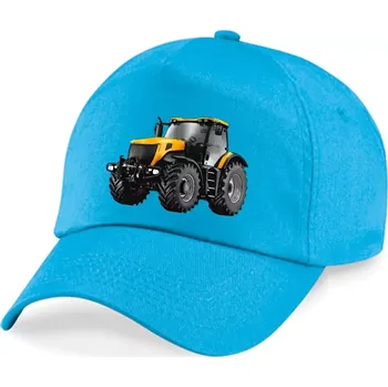 Kšiltovka Dětská kšiltovka s traktorem JCB 7230 (plátěná dětská kšiltovka)