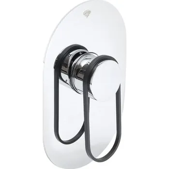 Vodovodní baterie Sprchová baterie SAT Fusion včetně podomítkového tělesa černá SATBSFU210KPC