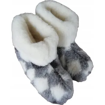 Pracovní obuv Vlněné Bačkory Horalské Pantofle Zimní Vlna Velikost 46