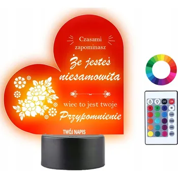 Lampička Plexido vícebarevná Noční lampa