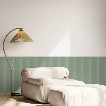 Obklad Sametový čalouněný panel - Obdélník - 60x15cm Máta