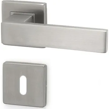 Dveřní kování Klika METAL CUBE MC00 na klíč rozeta