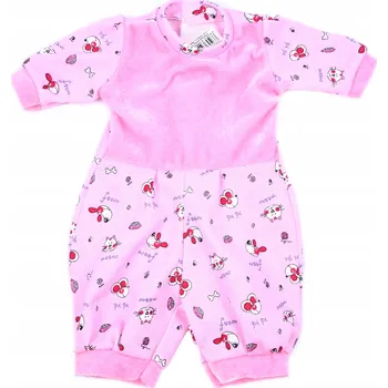 Doplněk pro panenku RŮŽOVÉ PYŽAMO OBLEČENÍ PRO PANENKU MIMINKO