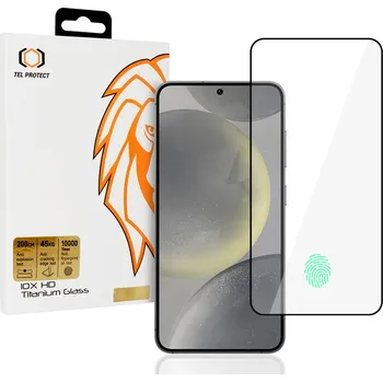 Tvrzené sklo Tel Protect 10X HD Titanium pro Samsung Galaxy S25 Plus (s odemykáním otiskem prstu)