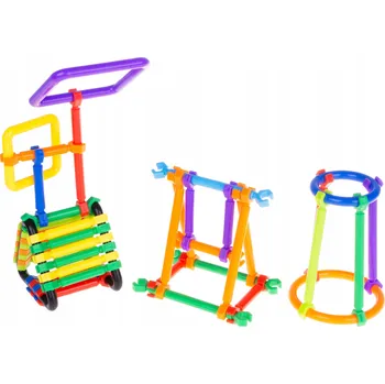 ostatní stavebnice Stavební Stavebnice tyčinky 305 prvků 5466