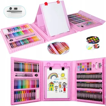 Výtvarná sada Umělecká Sada na Malování v Kufříku 208 dílů (C020)