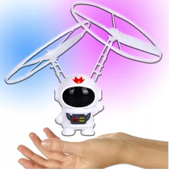 Hračka pro nejmenší LÉTAJÍCÍ ASTRONAUT UFO NA INFRAČERVENÉ OVLÁDÁNÍ HRAČKA OVLÁDANÁ RUKOU, USB